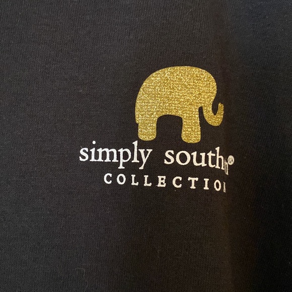Simply Southern Collection Preppy Plaid Long Sleeve Women's T-Shirt Black - XL - Picture 4 of 13